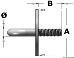 Augbügel m.Stifischraube VA-Stahl, poliert 8 mm 